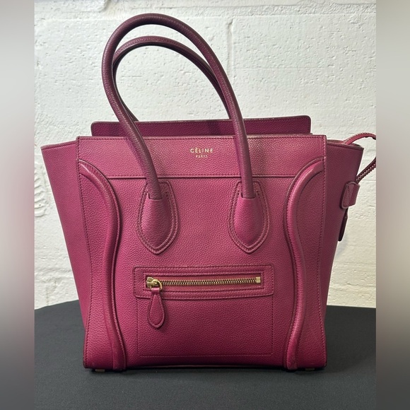 CELINE Calfskin Leather Micro Luggage Bag - Picture 1 of 16